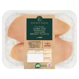 Asda Exceptional by ASDA Corn-Fed Norfolk Chicken Breast Fillets (Typically 350g) offer