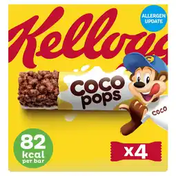 Iceland Kellogg's Coco Pops Breakfast Cereal Bars 4x20g offer