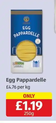Aldi Egg Pappardelle offer
