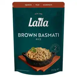 Tesco Laila Brown Basmati Microwave Rice 250g offer