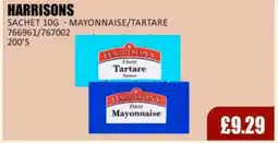 Bestway HARRISONS Sachet - mayonnaise/tartare offer
