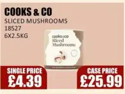 Bestway COOKS & CO Sliced mushrooms offer