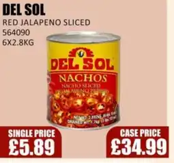 Bestway DEL SOL Red jalapeno sliced offer