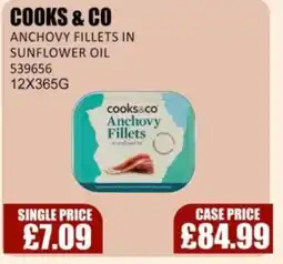 Bestway COOKS & CO Anchovy fillets in sunflower oil offer