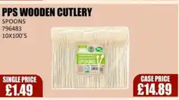 Bestway Pps wooden cutlery spoons offer