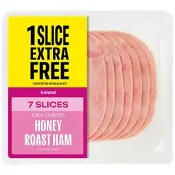 Iceland Iceland 7 Slices (approx.) Honey Roast Ham (Extra Slice Free) offer