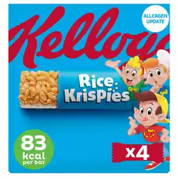 Iceland Kellogg's Rice Krispies Breakfast Cereal Bars 4x20g offer