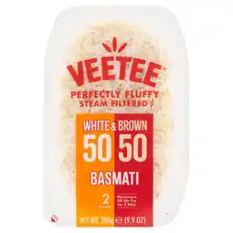 Morrisons Veetee Heat & Eat 50/50 Brown And White Rice Pots offer