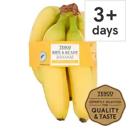 Tesco Tesco Ripe Bananas 5 Pack offer