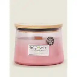 Asda Eco Wix Ombre Pink Rose & Peony Large Jar Candle offer