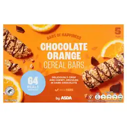 Asda ASDA Chocolate Orange Cereal Bars 5 x 19g (95g) offer
