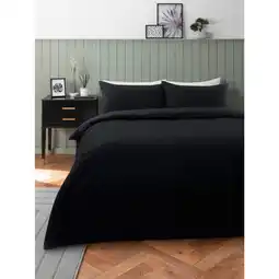 Asda George Home Black Embossed Flower Duvet Set - King offer