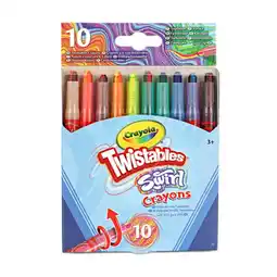 Asda Crayola 10 Swirl Mini Twistable Crayons offer