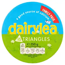 Iceland Dairylea Cheese Triangles 16 Pack 250g offer