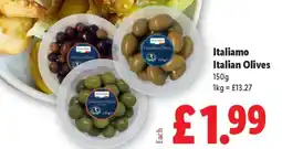 Lidl Italiamo Italian Olives offer