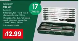 Lidl PARKSIDE File Set offer