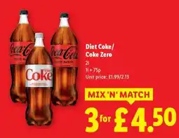 Lidl Diet Coke/Coke Zero offer