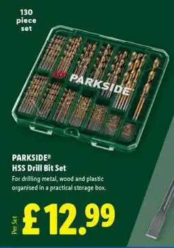Lidl PARKSIDE HSS Drill Bit Set offer
