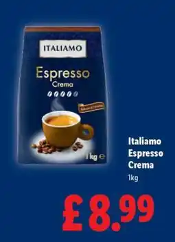 Lidl Italiamo Espresso Crema offer