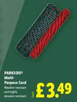 Lidl PARKSIDE Multi-Purpose Cord offer