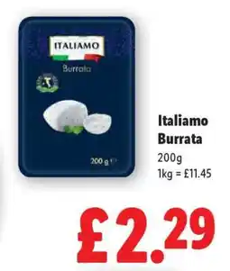 Lidl Italiamo Burrata offer