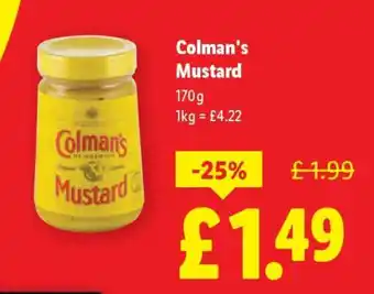 Lidl Colman's Mustard offer