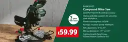 Lidl PARKSIDE Compound Mitre Saw offer