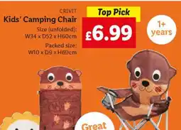 Lidl Kids’ Camping Chair offer