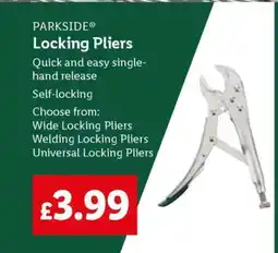 Lidl PARKSIDE Locking Pliers offer