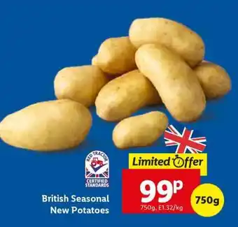 Lidl British Seasonal New Potatoes offer
