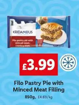 Lidl Filo Pastry Pie with Minced Meat Filling offer