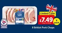 Lidl 8 British Pork Chops offer