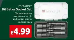 Lidl PARKSIDE Bit Set or Socket Set offer