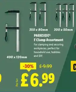 Lidl PARKSIDE F Clamp Assortment offer