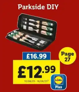 Lidl Parkside DIY offer