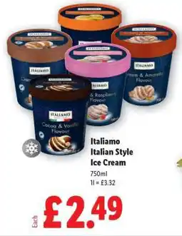 Lidl Italiamo Italian Style Ice Cream offer