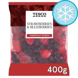 Tesco Tesco Strawberries & Blueberries 400G offer