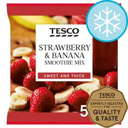 Tesco Tesco Frozen Strawberry & Banana Smoothie Mix 500G offer