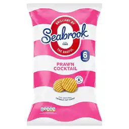 Morrisons Seabrooks Prawn Cocktail Crisps 6 Pack offer