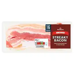 Morrisons Morrisons Smoked Streaky Bacon 16 Rashers 250g offer