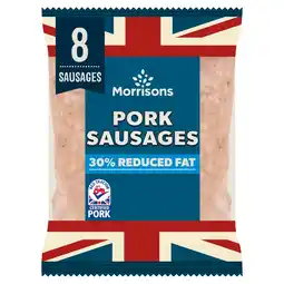 Morrisons Morrisons 8 Butchers Style Reduced Fat Pork Sausage offer