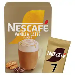 Tesco Nescafe Vanilla Latte Instant Coffee 7 Sachets offer