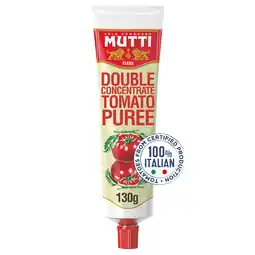 Tesco Mutti Double Concentrate Tomato Puree 130g offer