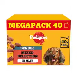 Morrisons Pedigree Senior Dog Mixed Selection In Jelly 40x100g offer