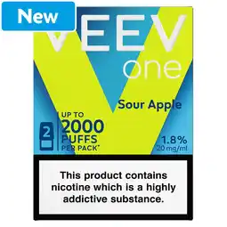 Morrisons Veev One Sour Apple 1.8% Veev Pods offer