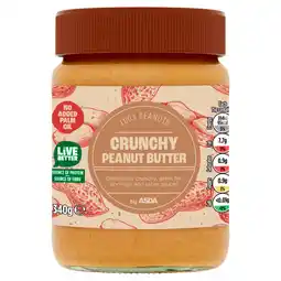 Asda ASDA Crunchy Peanut Butter 340g offer