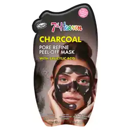 Asda 7th Heaven Charcoal Pore Refine Peel-Off Mask with Salicylic Acid 10ml offer