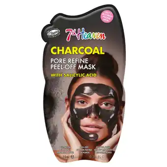 Asda 7th Heaven Charcoal Pore Refine Peel-Off Mask with Salicylic Acid 10ml offer
