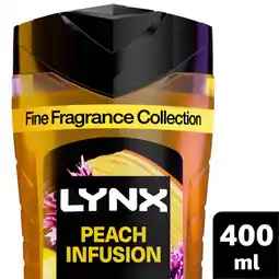 Asda Lynx Fine Fragrance Collection Premium Body Wash Peach Infusion 400 ml offer