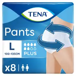 Asda Tena Incontinence Plus 8 Pants Large offer